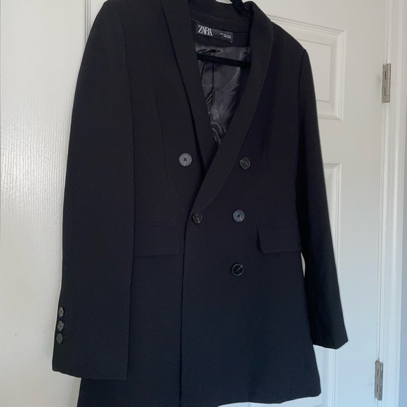 NWOT Zara Basic Flow Blazer - Black - Picture 4 of 5